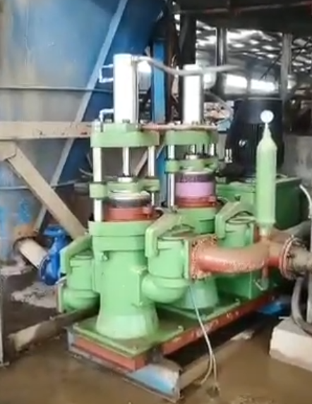 YBH300-40壓濾機專用節能泵在洗沙廠使用現場